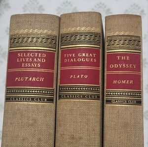 Classic Literature Homer Plato Plutarch Printed 1951